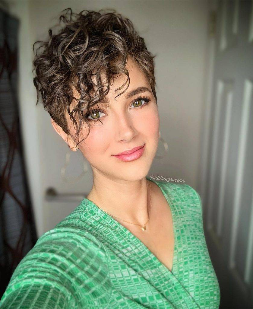 Short curly hairstyle for Women 156 Cute short curly hairstyles for older ladies | Haircuts for semi curly hair Female | Hairstyles for short curly hair black girl Short Curly Hairstyles