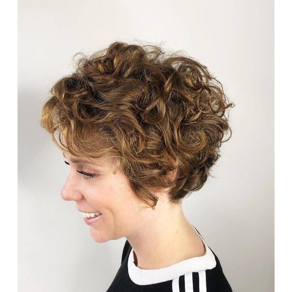Short curly hairstyle for Women 207 Cute short curly hairstyles for older ladies | Haircuts for semi curly hair Female | Hairstyles for short curly hair black girl Short Curly Hairstyles