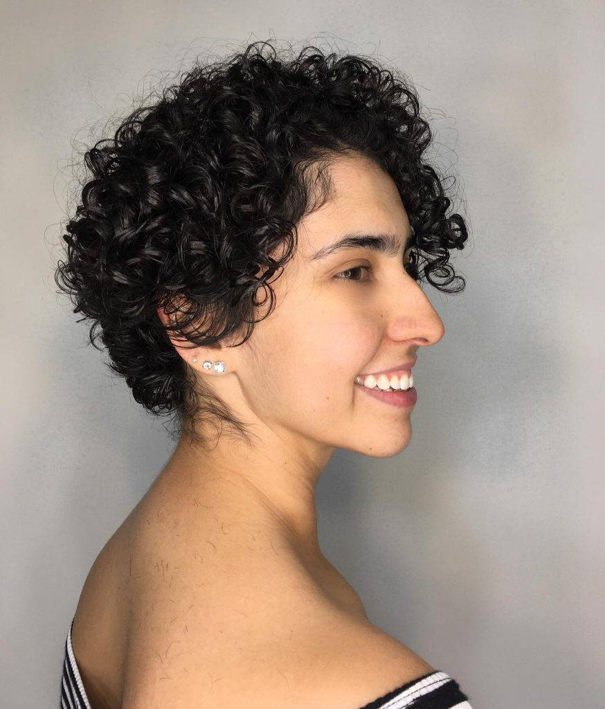 Short curly hairstyle for Women 52 Cute short curly hairstyles for older ladies | Haircuts for semi curly hair Female | Hairstyles for short curly hair black girl Short Curly Hairstyles