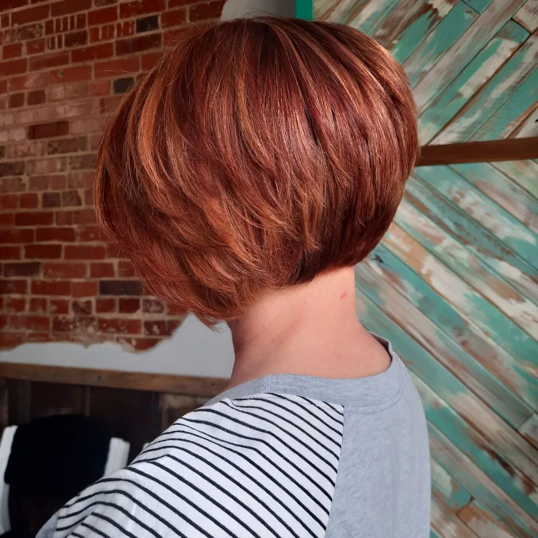 Stacked Bob 73 Long stacked bob | Medium length stacked bob | Pictures of stacked bob haircuts front and back Stacked Bob Hairstyles for Women