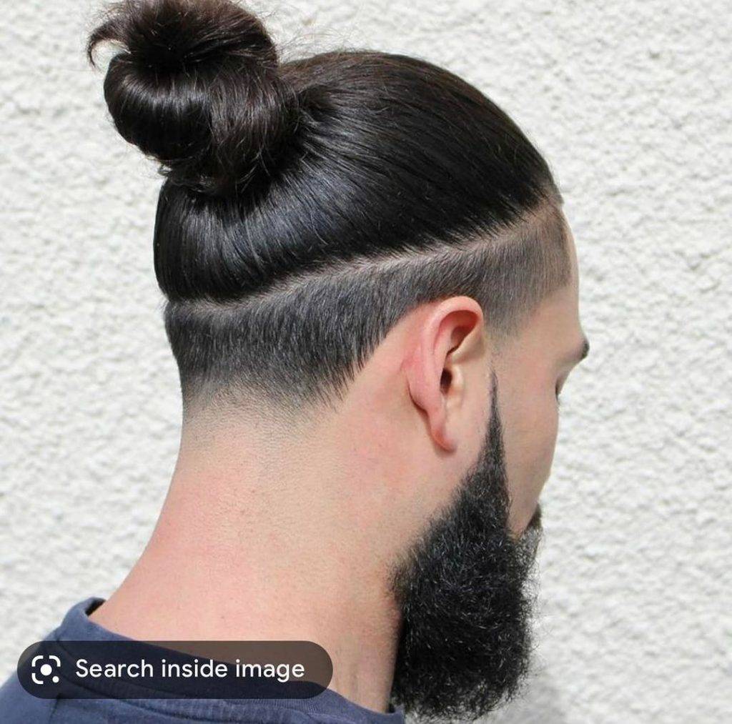 men bun hairstyle 132 Half man bun | Man bun fade | Man bun hairstyle with beard Men Bun Hairstyles