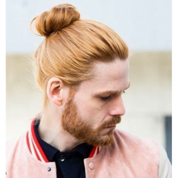 men bun hairstyle 193 Half man bun | Man bun fade | Man bun hairstyle with beard Men Bun Hairstyles