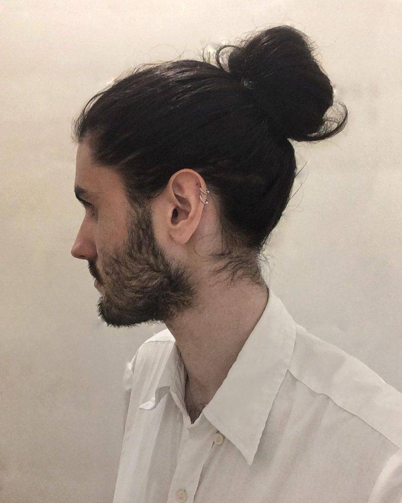 men bun hairstyle 26 Half man bun | Man bun fade | Man bun hairstyle with beard Men Bun Hairstyles