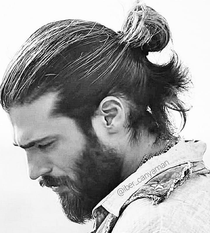 men bun hairstyle 5 Half man bun | Man bun fade | Man bun hairstyle with beard Men Bun Hairstyles
