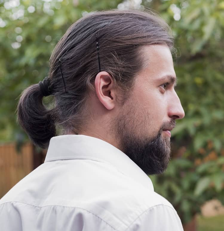 ponytail hairstyle for men 3 Black male ponytail hairstyles | Male ponytail with Bangs | Mens ponytail with fade Ponytail Hairstyles for Men
