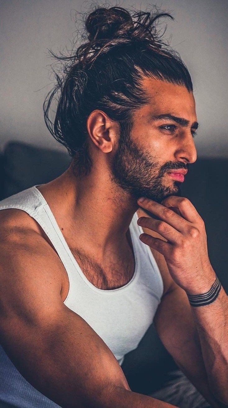 ponytail hairstyle for men 47 Black male ponytail hairstyles | Male ponytail with Bangs | Mens ponytail with fade Ponytail Hairstyles for Men