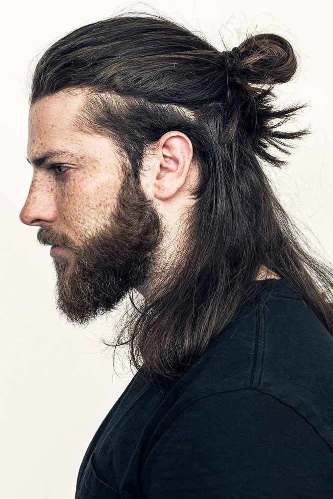 ponytail hairstyle for men 81 Black male ponytail hairstyles | Male ponytail with Bangs | Mens ponytail with fade Ponytail Hairstyles for Men