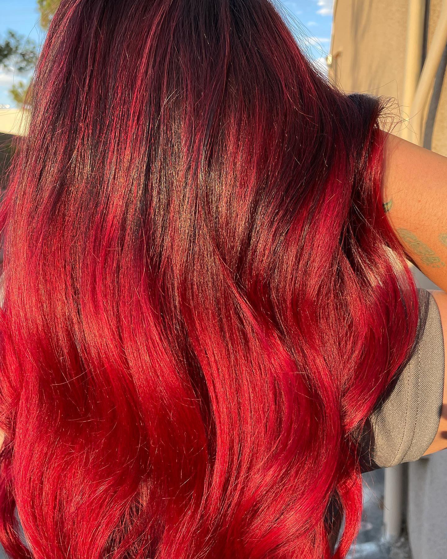 red ombre hair style 30 Natural red ombre hair | Red ombre background | Red ombre hair Red Ombre Hairstyles