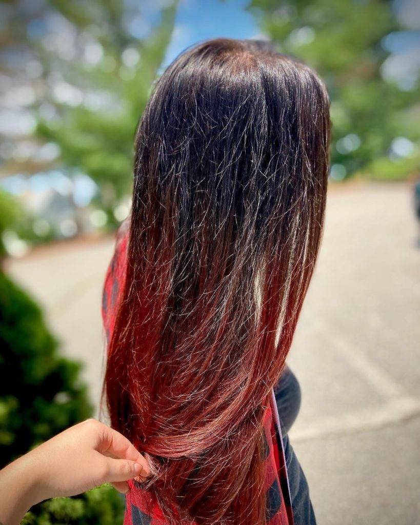red ombre hair style 32 Natural red ombre hair | Red ombre background | Red ombre hair Red Ombre Hairstyles