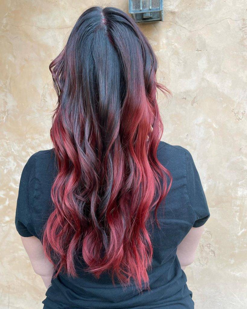 red ombre hair style 45 Natural red ombre hair | Red ombre background | Red ombre hair Red Ombre Hairstyles