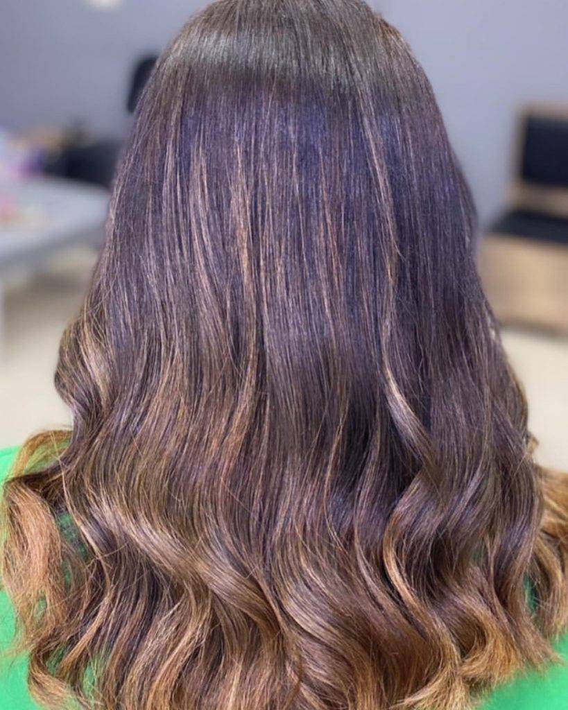 straight ombre hairstyle 108 Dark Brown to light brown ombre straight hair | Image of Pictures of ombre colors Pictures of ombre colors | Ombre hair straight medium length Straight Ombre Hairstyles