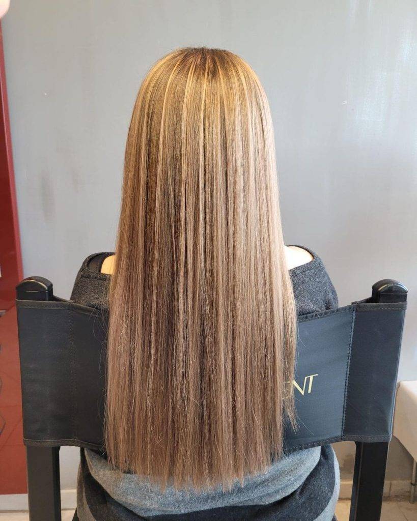straight ombre hairstyle 167 Dark Brown to light brown ombre straight hair | Image of Pictures of ombre colors Pictures of ombre colors | Ombre hair straight medium length Straight Ombre Hairstyles