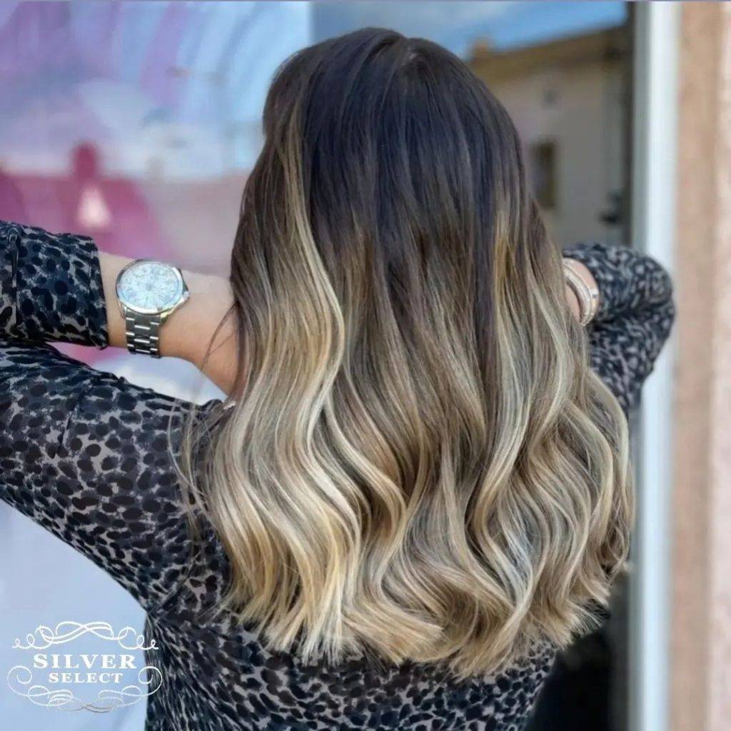 straight ombre hairstyle 189 Dark Brown to light brown ombre straight hair | Image of Pictures of ombre colors Pictures of ombre colors | Ombre hair straight medium length Straight Ombre Hairstyles