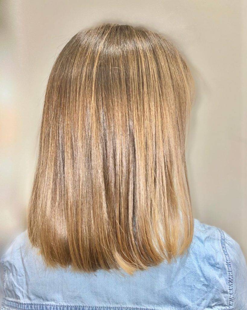 straight ombre hairstyle 39 Dark Brown to light brown ombre straight hair | Image of Pictures of ombre colors Pictures of ombre colors | Ombre hair straight medium length Straight Ombre Hairstyles