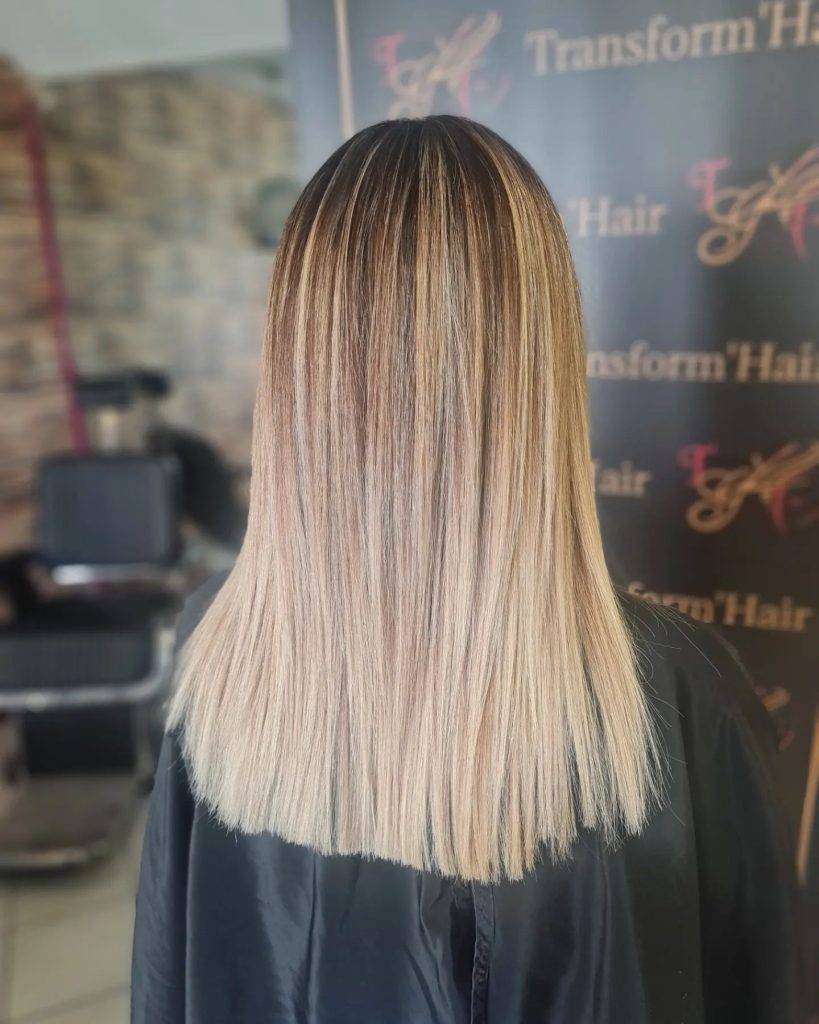 straight ombre hairstyle 50 Dark Brown to light brown ombre straight hair | Image of Pictures of ombre colors Pictures of ombre colors | Ombre hair straight medium length Straight Ombre Hairstyles
