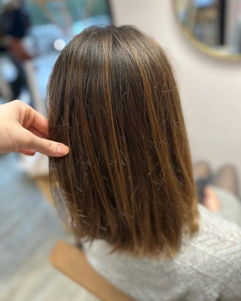 straight ombre hairstyle 54 Dark Brown to light brown ombre straight hair | Image of Pictures of ombre colors Pictures of ombre colors | Ombre hair straight medium length Straight Ombre Hairstyles