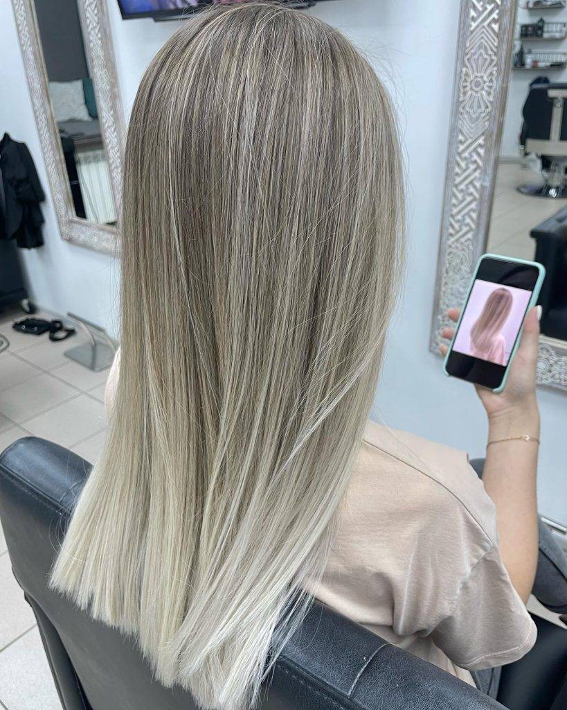 straight ombre hairstyle 58 Dark Brown to light brown ombre straight hair | Image of Pictures of ombre colors Pictures of ombre colors | Ombre hair straight medium length Straight Ombre Hairstyles