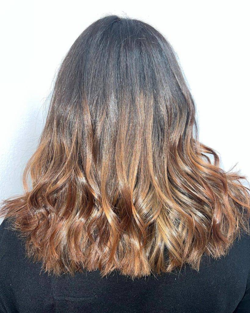 straight ombre hairstyle 72 Dark Brown to light brown ombre straight hair | Image of Pictures of ombre colors Pictures of ombre colors | Ombre hair straight medium length Straight Ombre Hairstyles