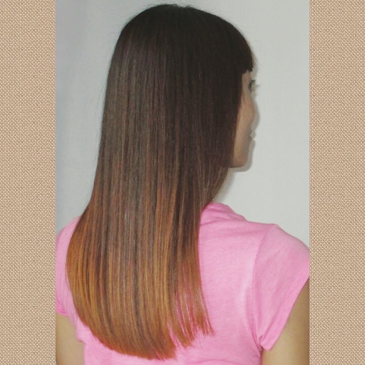 straight ombre hairstyle 8 Dark Brown to light brown ombre straight hair | Image of Pictures of ombre colors Pictures of ombre colors | Ombre hair straight medium length Straight Ombre Hairstyles