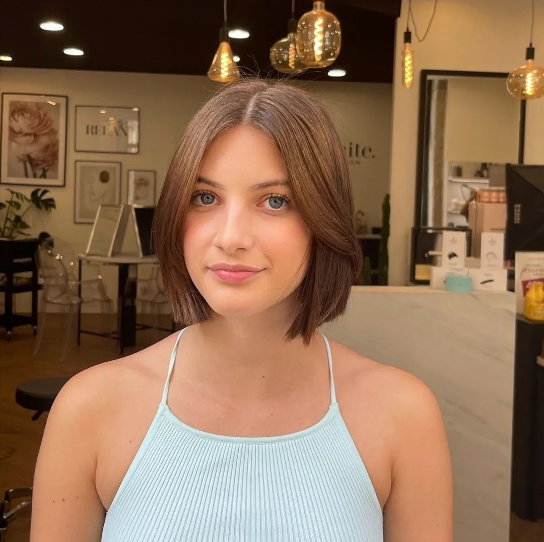 Jaw length 139 Chin length hair with layers | Jaw length hairstyle | Jaw-length bob Jaw Length Hairstyles for Women