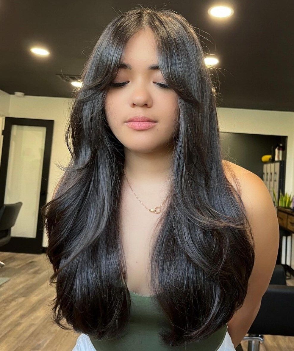 Long Hairstyles for Round Face Shape 5 Haircuts for long hair round face Indian | Hairstyle for round chubby face | Layered haircut for round face Long hairstyles for round face shape