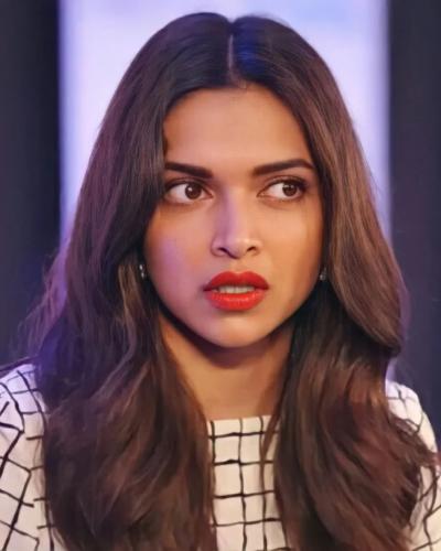 Deepika Padukone's straight hair style