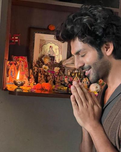 Kartik Aaryan haircut in Bhool Bhulaiya 2