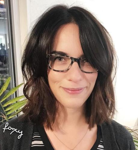 textured hairstyles for oblong face shape