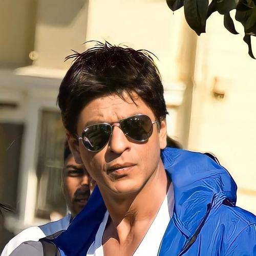 Shahrukh khan in blue hoodie and  goggles with short hair - Shahrukh Khan stylish hairstyles